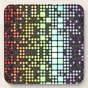 Retro-Mod-Geometrischer Groovy-Funky-Neurogender-S Getränkeuntersetzer