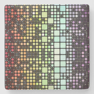 Retro-Mod-Geometrischer Groovy-Funky-Neurogender-S Steinuntersetzer