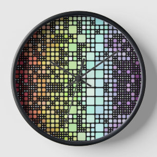 Retro-Mod-Geometrischer Groovy-Funky-Neurogender-S Uhr