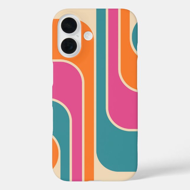 Retro-Mod-Geometrisches Design Case-Mate iPhone Hülle (Rückseite)