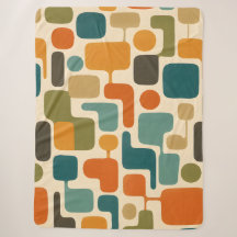 Retro-Mod-Mosaik-Fleece-Decke