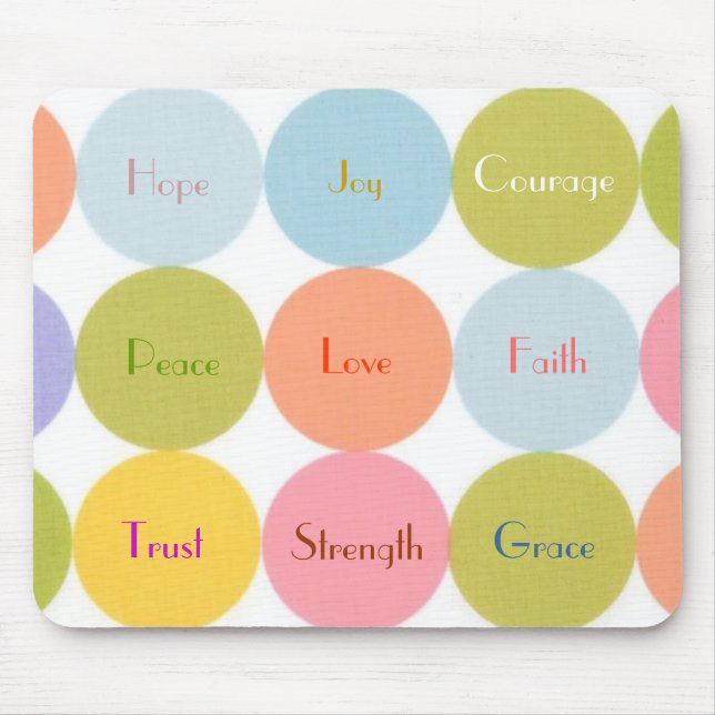 Retro Mod punktiert MAUSUNTERLAGE Mousepad (Vorne)