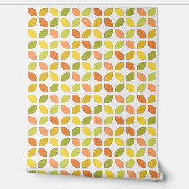 Retro Mod Trellis Yellow Orange Green Tapete