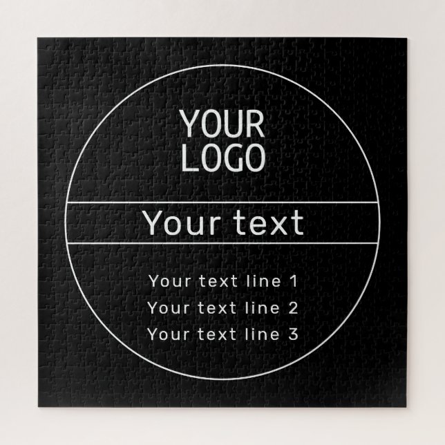 Retro-Modern fügen Sie Ihren eigenen Text hinzu Puzzle (Vertikal)