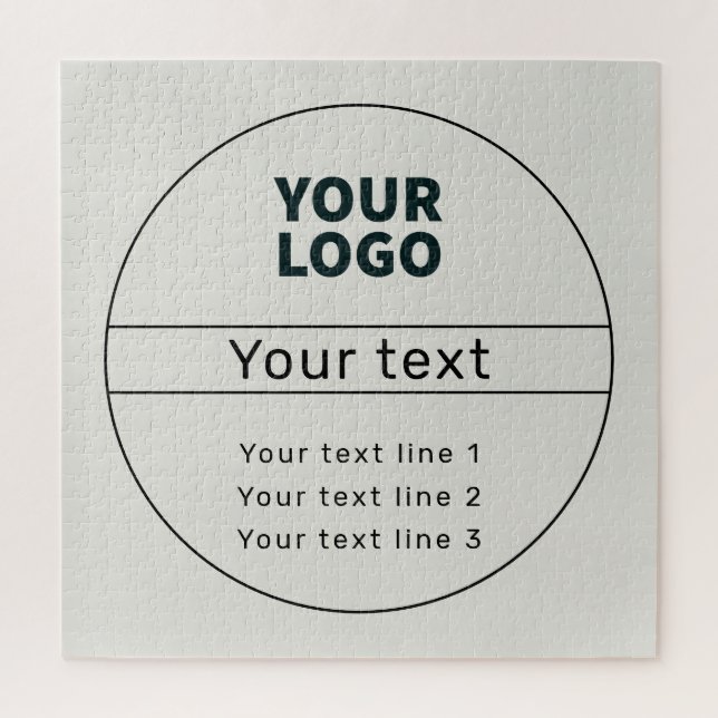 Retro-Modern fügen Sie Ihren eigenen Text hinzu Puzzle (Vertikal)