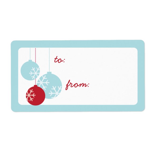 Retro Modern Holiday Ornaments Weihnachtsgeschenke (Vorne)