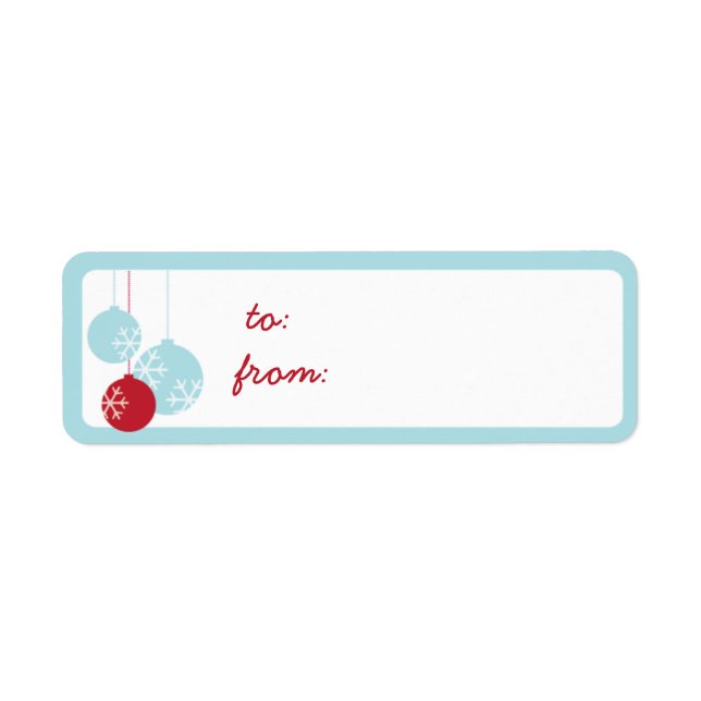 Retro Modern Holiday Ornaments Weihnachtsgeschenke (Vorne)