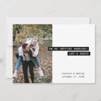 Retro Modern Label Maker Save the Date Foto Spaß