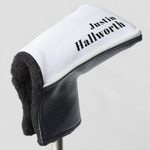 Retro Modern Minimal Name oder Geschäftsvorlage Golf Headcover
