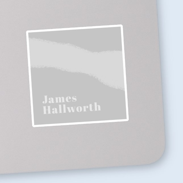 Retro Modern Minimalistischer Name (oder anderer T Aufkleber (Von Creator hochgeladen)