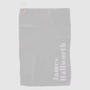 Retro Modern Minimalistischer Name (oder anderer T Golfhandtuch
