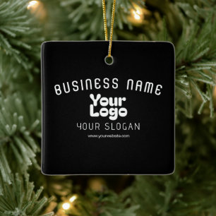 Retro-Modern Schwarz & Weiß hochladen (editierbar) Keramikornament