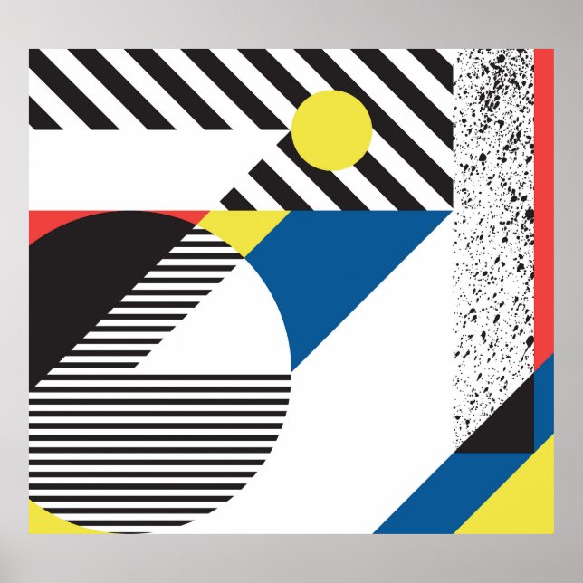 Retro Modern Style Backdesign Poster (Vorne)