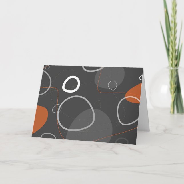 Retro-Moderne Abstracte Karte (Vorderseite)