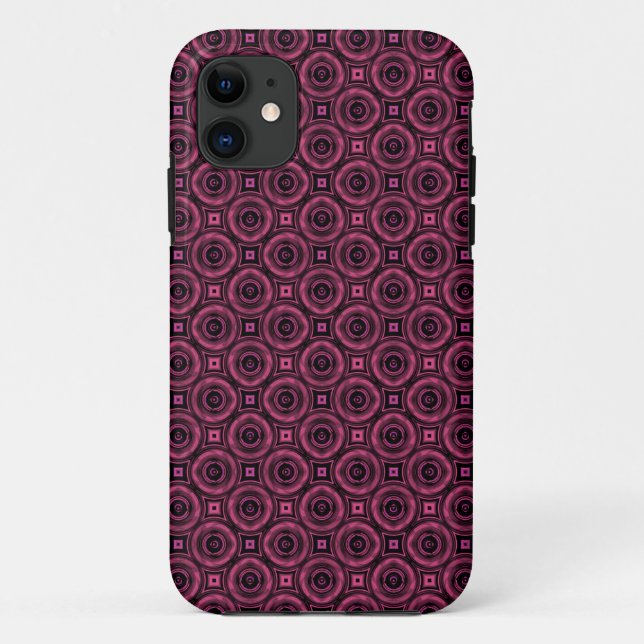 Retro-moderne geometrische Struktur Case-Mate iPhone Hülle (Rückseite)