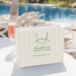 Retro Moderne grüne und gelbe Bachelorette Große Geschenktüte