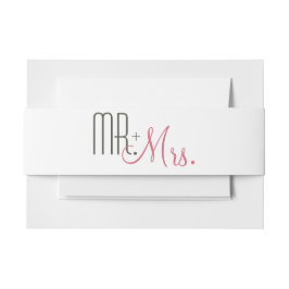 Retro Moderne Hochzeit Einladungsbanderole