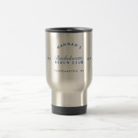 Retro-Moderne Junggesellinnenabschied Navy Persona