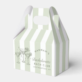 Retro Moderne Margaritas und Matrimone Striped Bac Geschenkschachtel