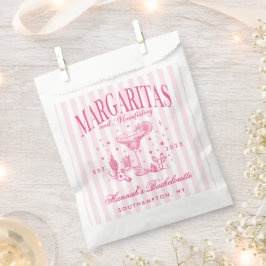 Retro Moderne Margaritas und Matrimone Striped Bac Geschenktütchen