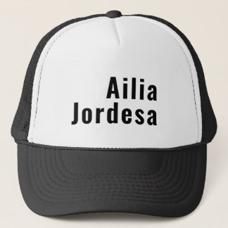 Retro-Moderne Minimalistische Personalisierte Name Truckerkappe