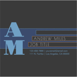 Retro-moderne Monogram & bearbeitbare Formen & Far Aufkleber