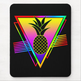 Retro moderne Silhouette Ananas Sommerfrucht Mousepad