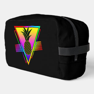 Retro Moderne Silhouette Ananas Sommerfrucht Waschbeutel