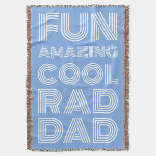 Retro moderne Typografie krasser Papa lustiges Lic Decke