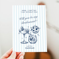 Retro moderne vintage graue Brautjungfer-Vorschlag