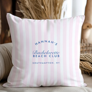 Retro Moderne Vintage Rosa und Marineblau Junggese Kissen