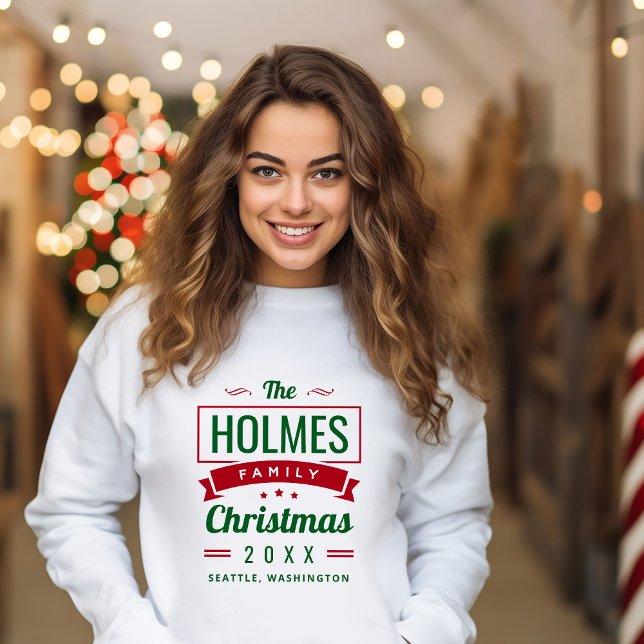 Retro Moderne Weihnachten Sweatshirt (Von Creator hochgeladen)