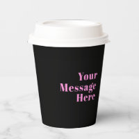 Retro-moderner bearbeitbarer Text | Schwarz & Pink