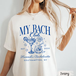 Retro-moderner Junggesellinnen-Abschied in Rosa un T-Shirt