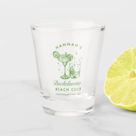 Retro Modernes Bachelorette Weekend Party Shootgla Schnapsglas