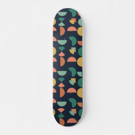 Retro Modernes geometrisches Tribal Skateboard
