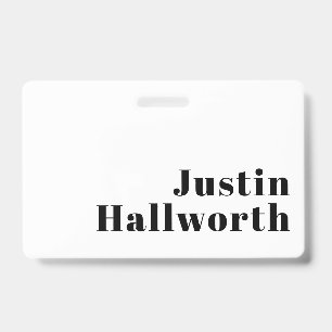 Retro modernes minimalistisches Namens- oder Gesch Ausweis