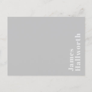 Retro-modernes minimalistisches Namensschild (oder Postkarte