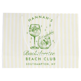 Retro Modernes Vintages grünes Bachelorette Große Geschenktüte