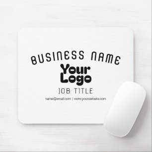 Retro-Modernes Weiß und Schwarz-Logo hochladen (ed Mousepad