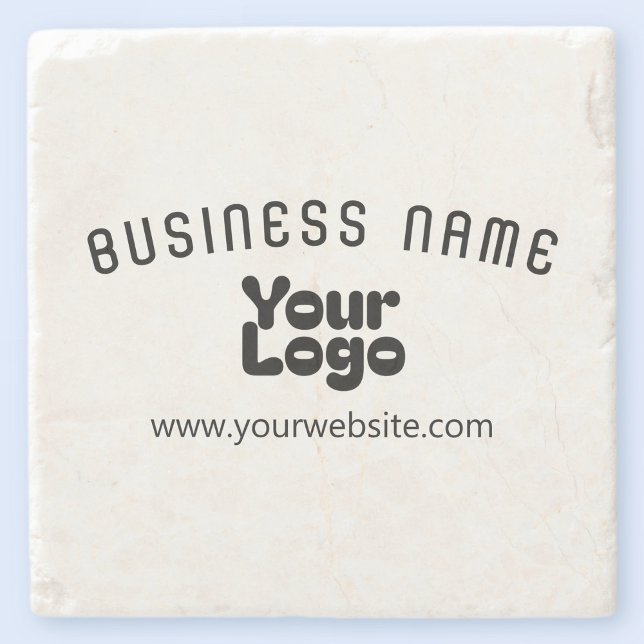 Retro-Modernes Weiß und Schwarz-Logo hochladen (ed Steinuntersetzer (Von Creator hochgeladen)