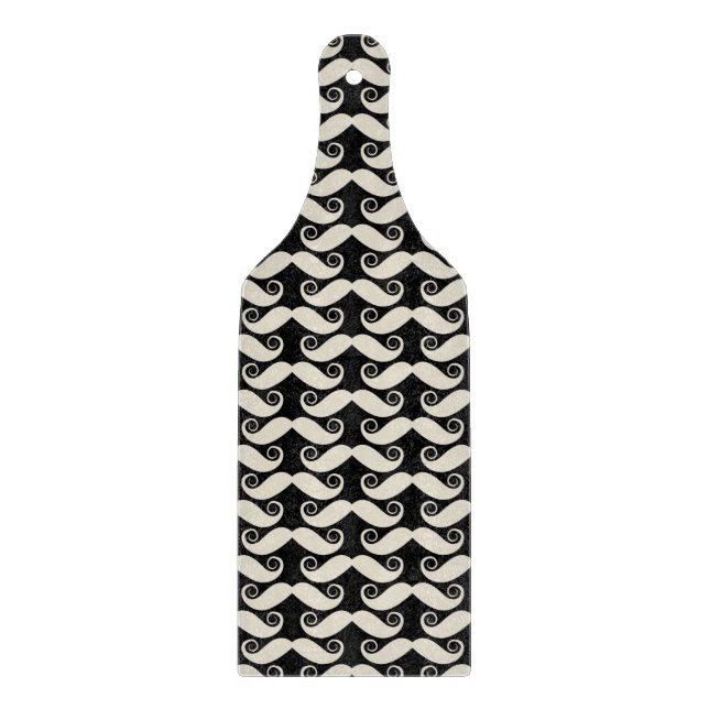 Retro modischer Lenkstangen-Schnurrbart Schneidebrett (Vorderseite)