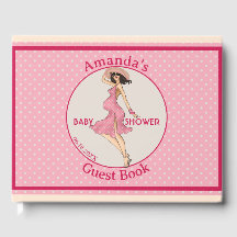 Retro Mommy Brunette Baby Shower Party