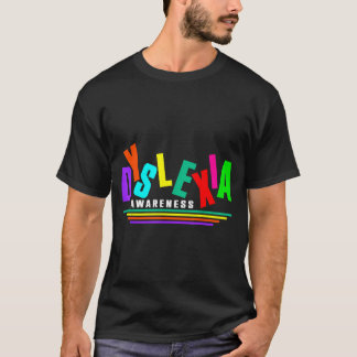 Retro Monat der Dyslexie-Wahrnehmung dyslektisches T-Shirt