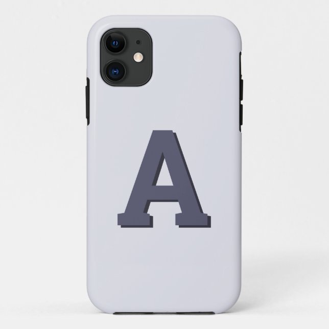 Retro-Monogramm Erstmodern Case-Mate iPhone Hülle (Rückseite)