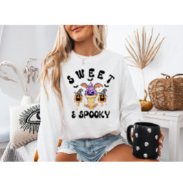 Retro Monster Ice Cream Halloween Sweet & Spooky Sweatshirt