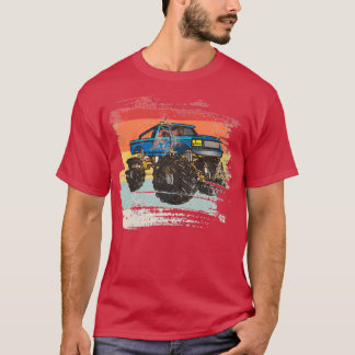 Retro Monster Truck Geschenk für Monster Truck Fah T-Shirt