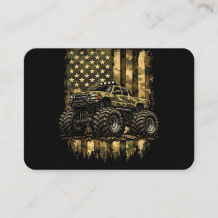Retro-Monster-Trucks Vintage-Monster-Truck USA Ame Visitenkarte