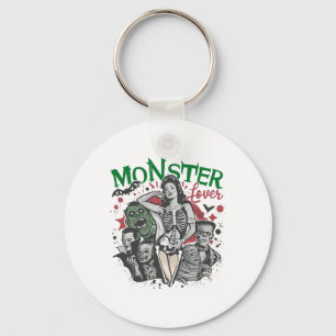 Retro-Monsterliebhaber Halloween Gruselige Gruseli Schlüsselanhänger