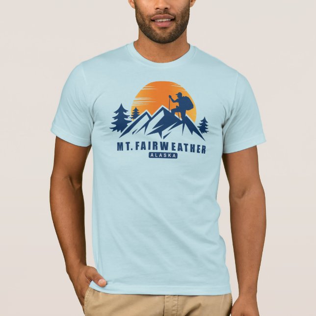 Retro Monte Fairweather Wandern T - Shirt (Vorderseite)